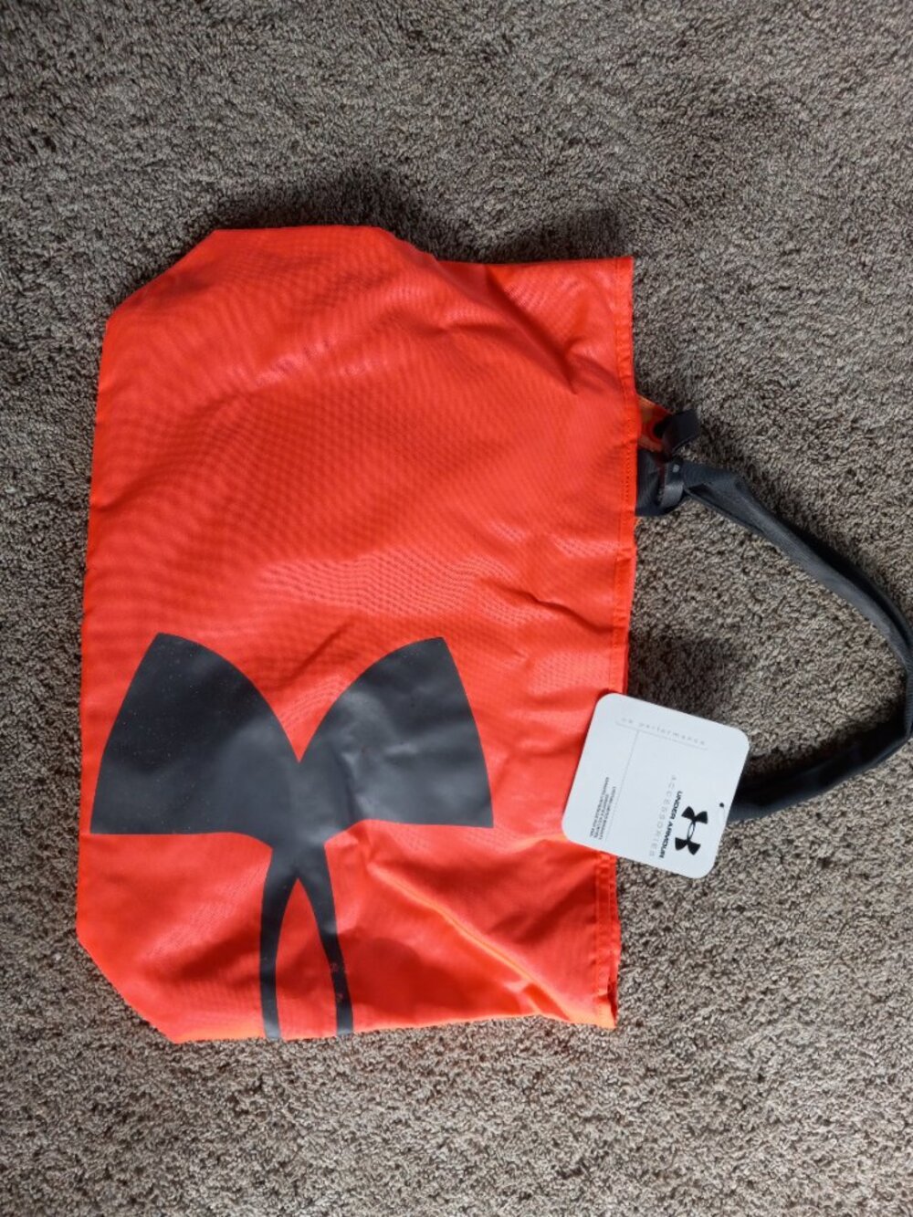 Under Armour neon orange big tote bag